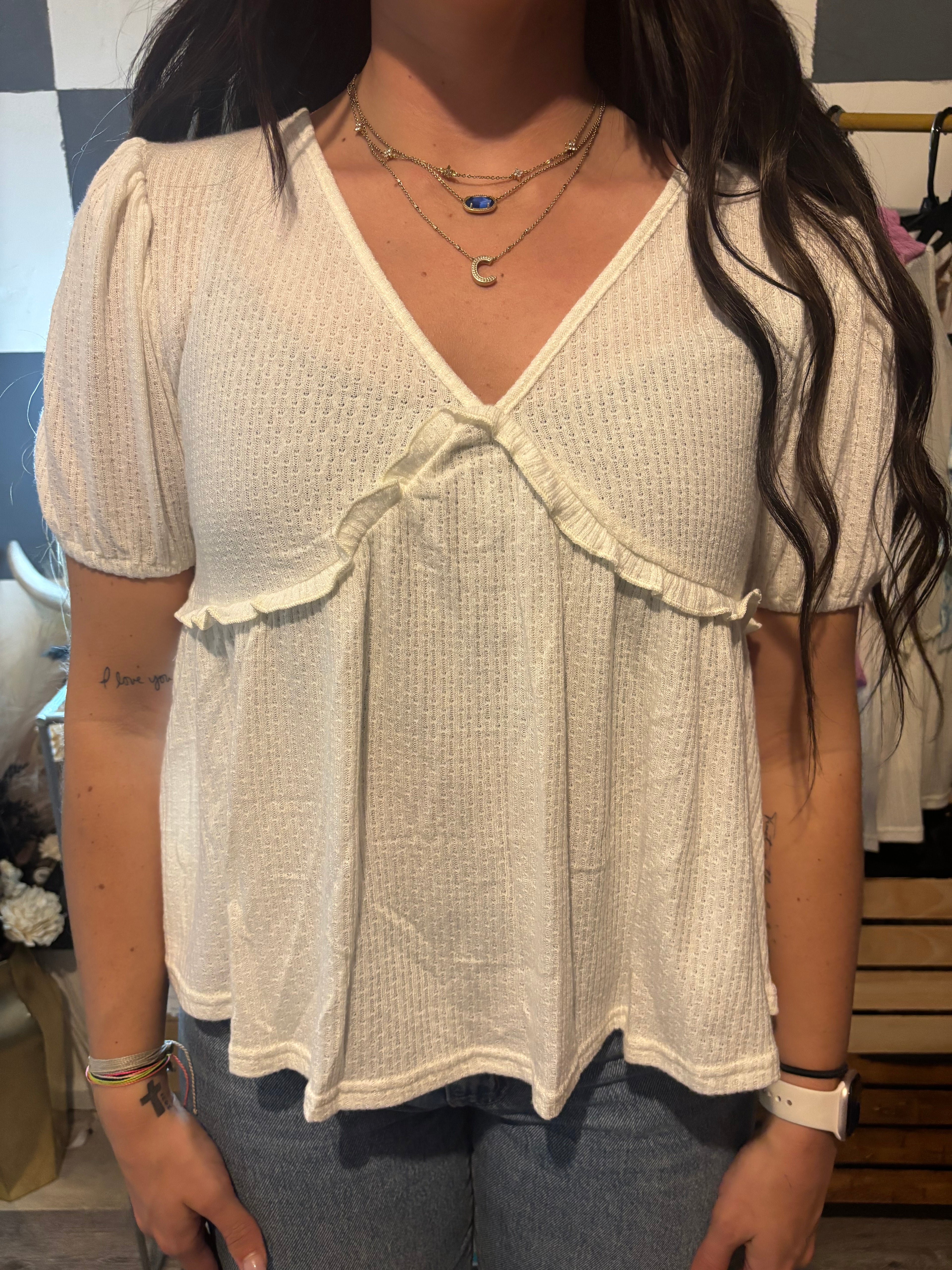 Southern Belle Bow Tie-Back Top