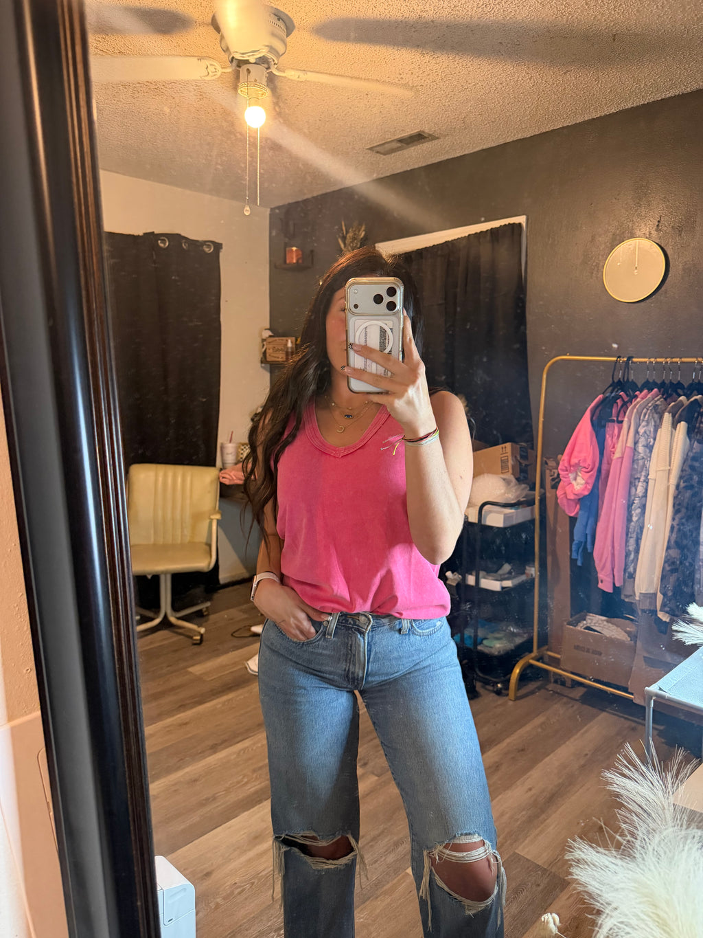 pretty in pink top