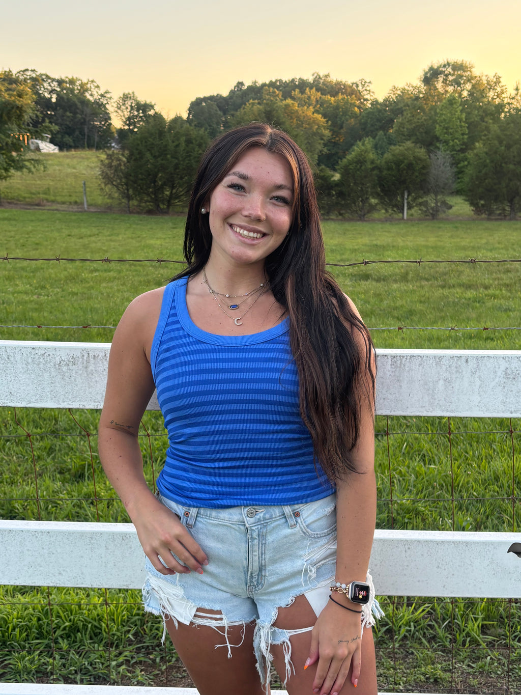 beach babe ribbed tank