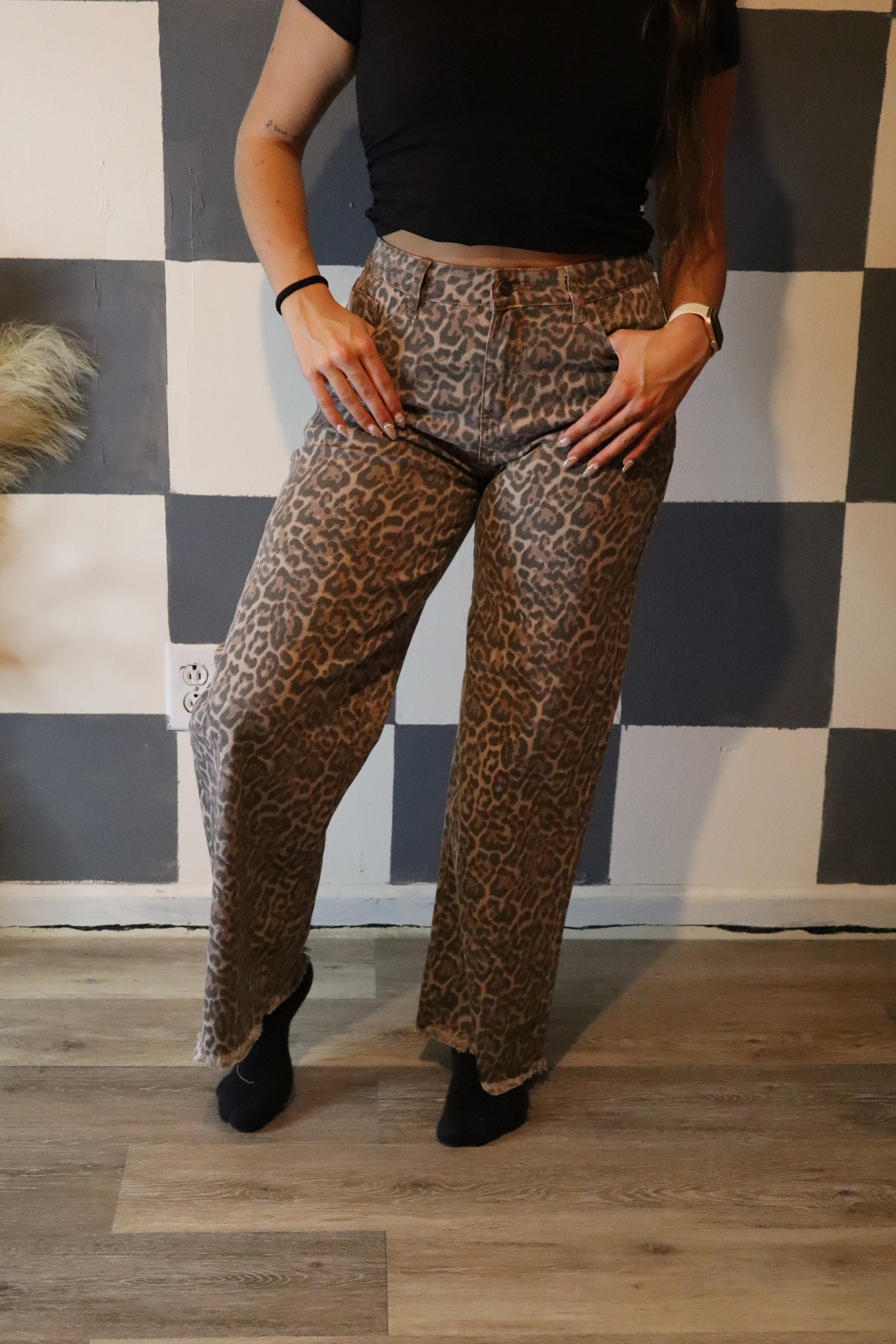 All in Leopard Jeans