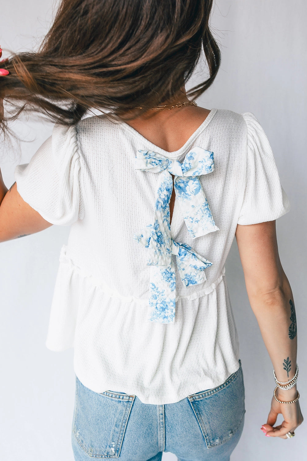 Southern Belle Bow Tie-Back Top