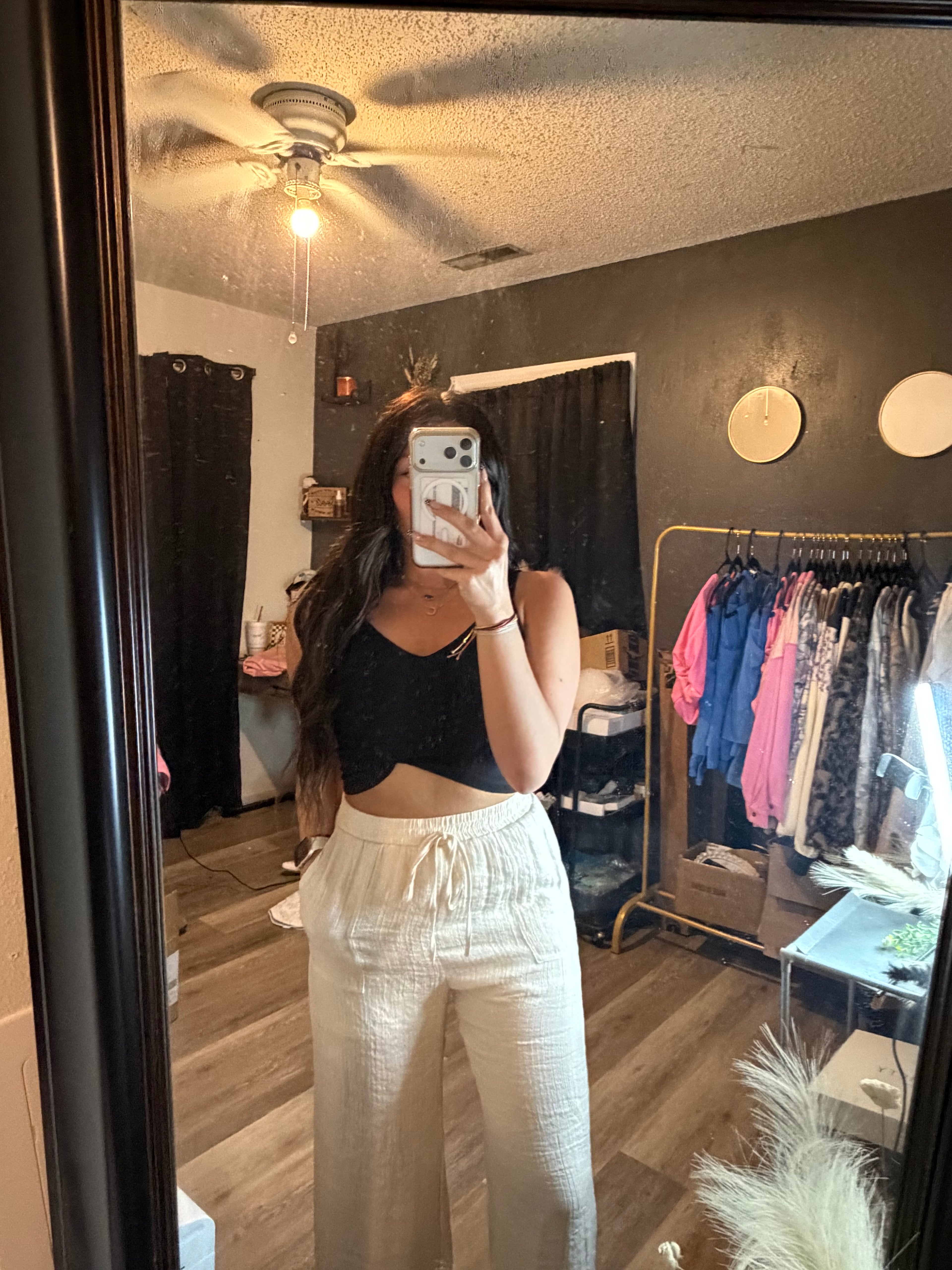 Beach babe white pants