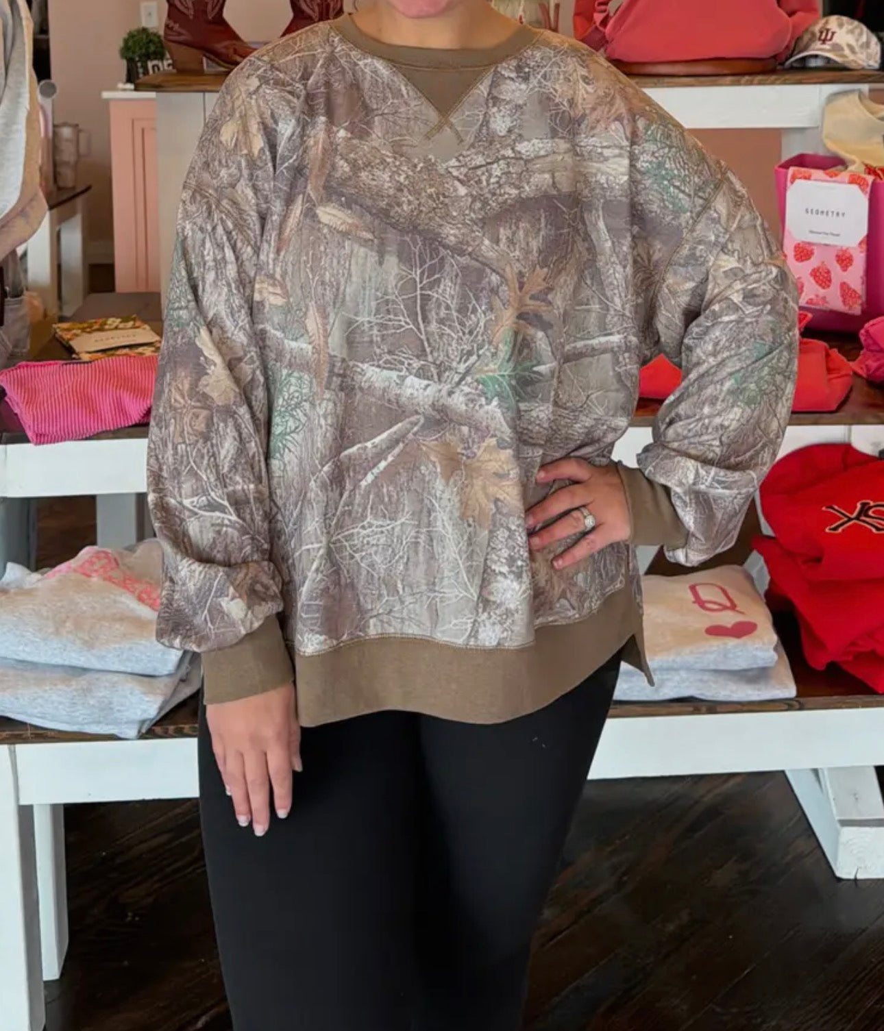 So Camo Crewneck