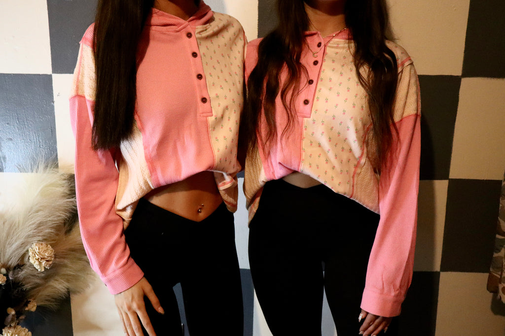 Keeping Pink Hooded Pullover