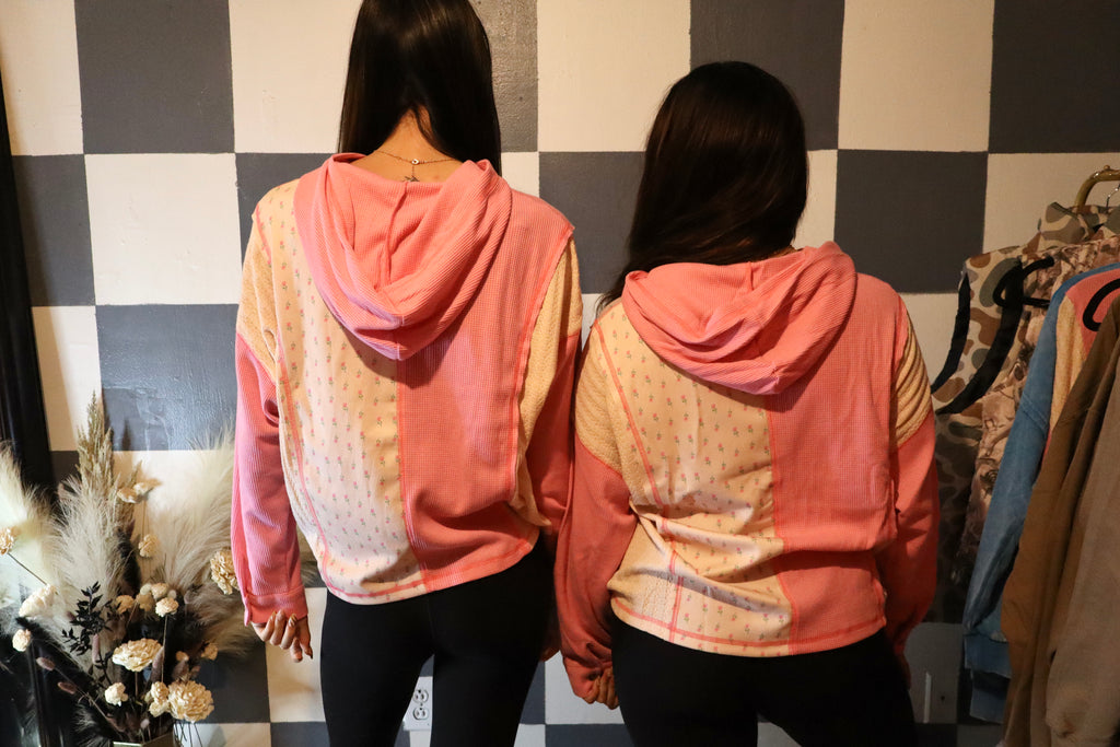 Keeping Pink Hooded Pullover