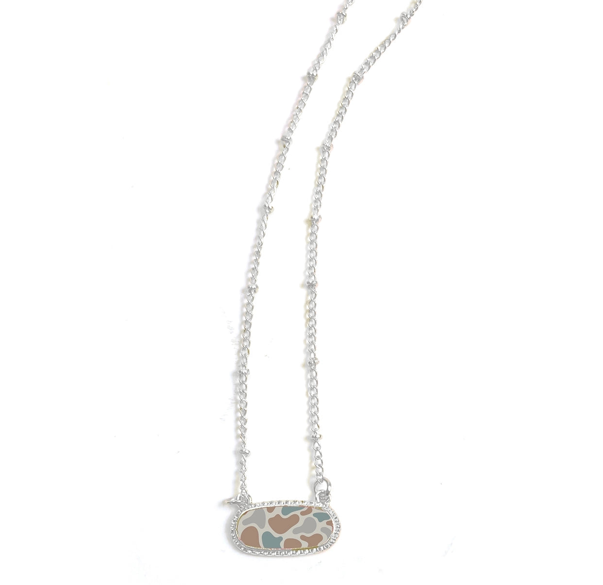 Keeping Camo - Silver Necklace